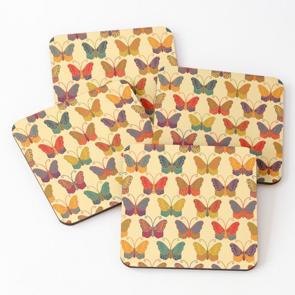 Item preview, 70s Retro Butterfly Pattern Earthy Boho Whimsical designed and sold by chriswo-design.
