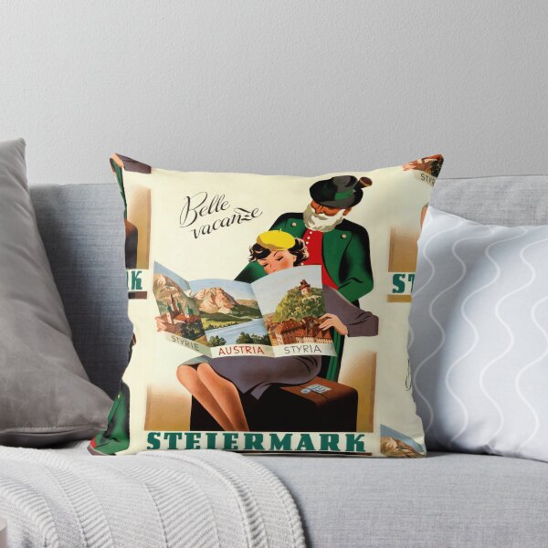 Item preview, Vintage Steiermark Travel Poster | Art Deco & Modernist Style | Mid-20th Century Austria Tourism | Elegant Wall Art designed and sold by artofuniverse.