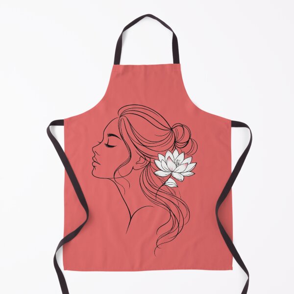 Item preview, Lotus Elegance | Minimalist Woman and Lotus Design designed and sold by VasiArtLab.
