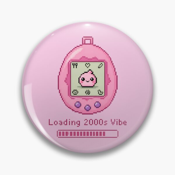 Item preview, Loading 2000s Vibe – Pink Y2K Pixel Tamagotchi Sticker designed and sold by ManggaeJM.