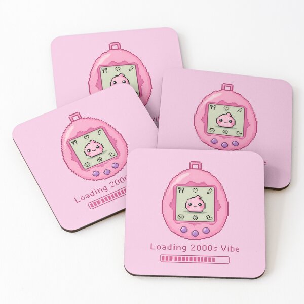 Item preview, Loading 2000s Vibe – Pink Y2K Pixel Tamagotchi Sticker designed and sold by ManggaeJM.