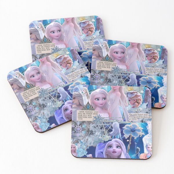 Item preview, Elsa Frozen Blue Ice Aesthetic Dreamy Princess Collage designed and sold by lilacWhim.