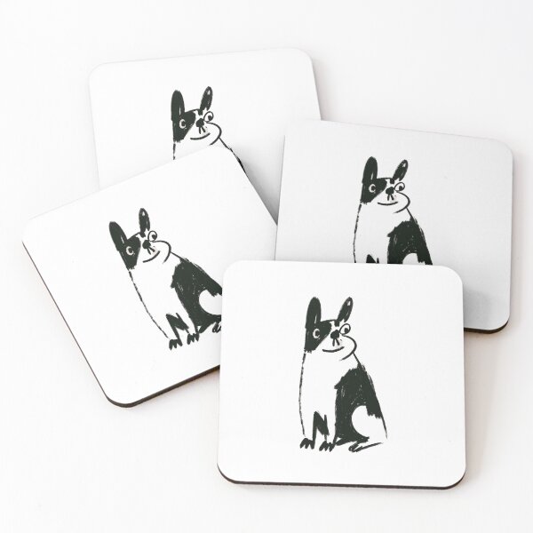 Item preview, Quirky French Bulldog Black and White Sketch designed and sold by Ramona-Gliga.