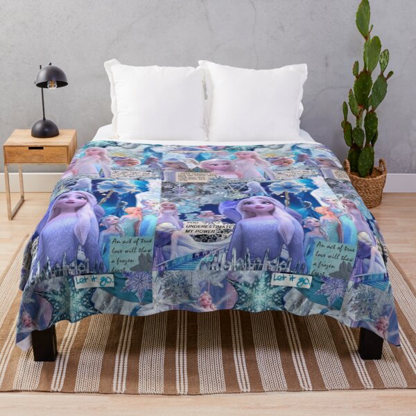 Item preview, Elsa Frozen Blue Ice Aesthetic Dreamy Princess Collage designed and sold by lilacWhim.