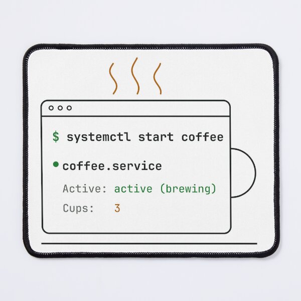 Item preview, systemctl start coffee — Funny Linux Sysadmin Terminal Mug designed and sold by abdoali102.