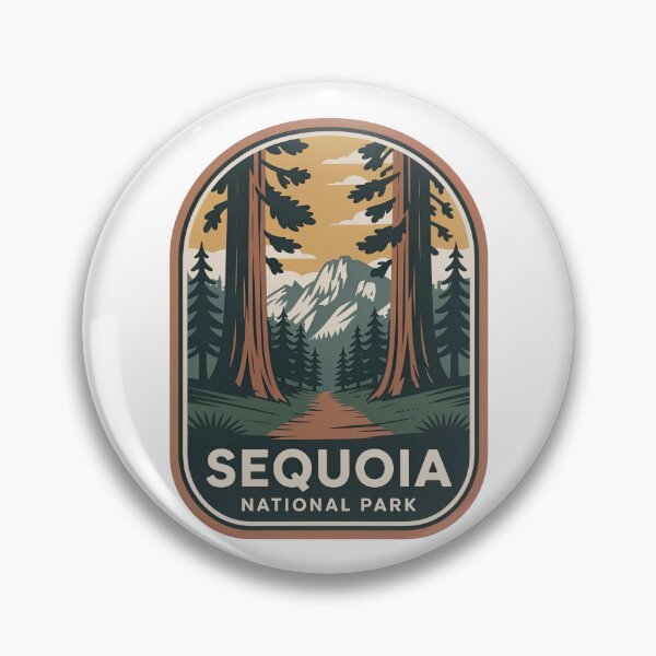 Item preview, Sequoia National Park Vintage Travel Badge designed and sold by Teelogic.