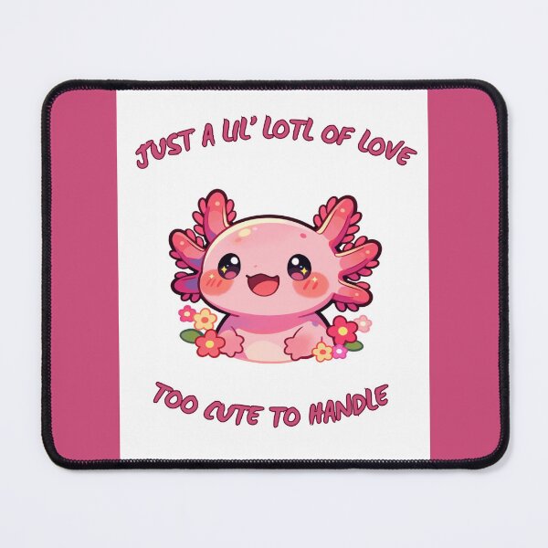 Item preview, Cute Pink Axolotl Cartoon Design designed and sold by amusefullife.
