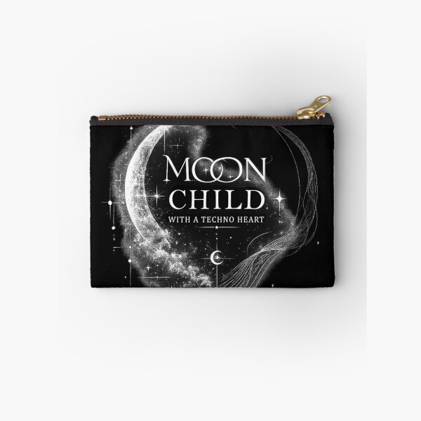 Item preview, Moon child with a techno heart designed and sold by BEASTATE.