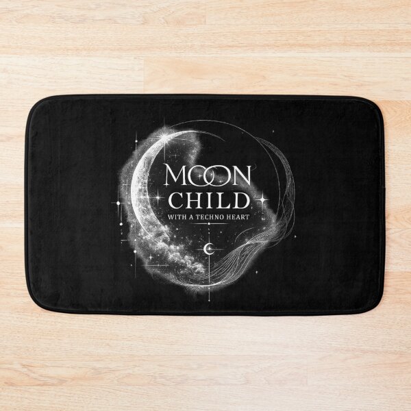 Item preview, Moon child with a techno heart designed and sold by BEASTATE.
