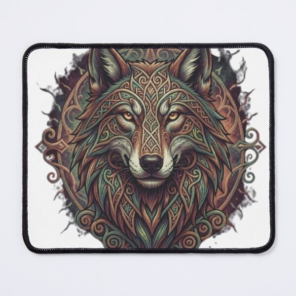Item preview, Wolf Head Dynamic Celtic designed and sold by Kirrindy Designs.