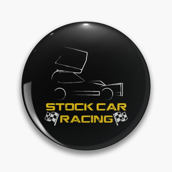 Item preview, Stock Car Racing Car With Chequered Flags designed and sold by AmyCheneve.