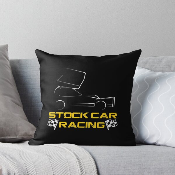Item preview, Stock Car Racing Car With Chequered Flags designed and sold by AmyCheneve.