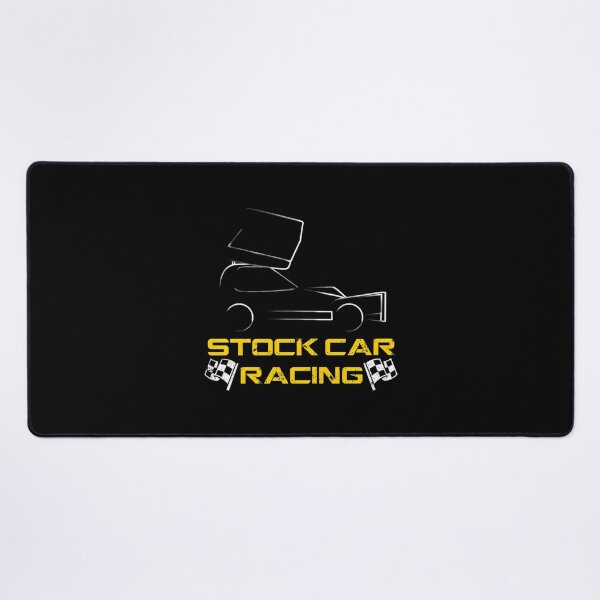 Item preview, Stock Car Racing Car With Chequered Flags designed and sold by AmyCheneve.