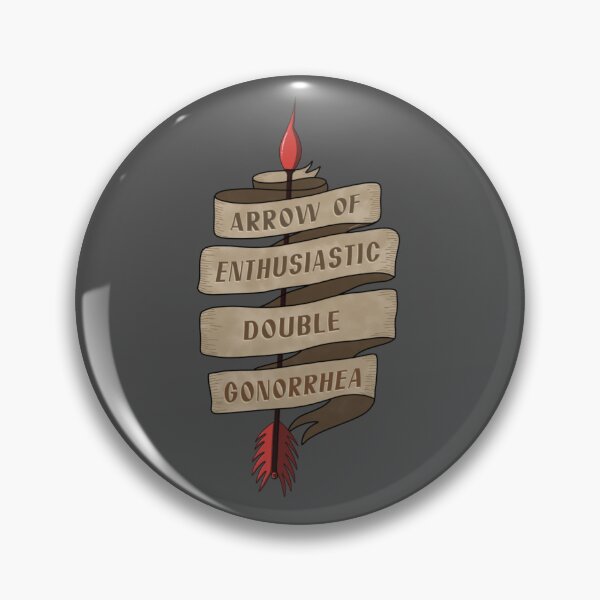 Item preview, Arrow of Enthusiastic Double Gonorrhea designed and sold by MoasisArt.