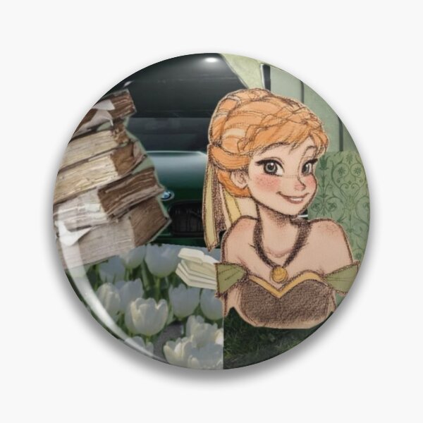 Item preview, Anna Frozen Green Princess Cottagecore Bookish Aesthetic Collage designed and sold by lilacWhim.