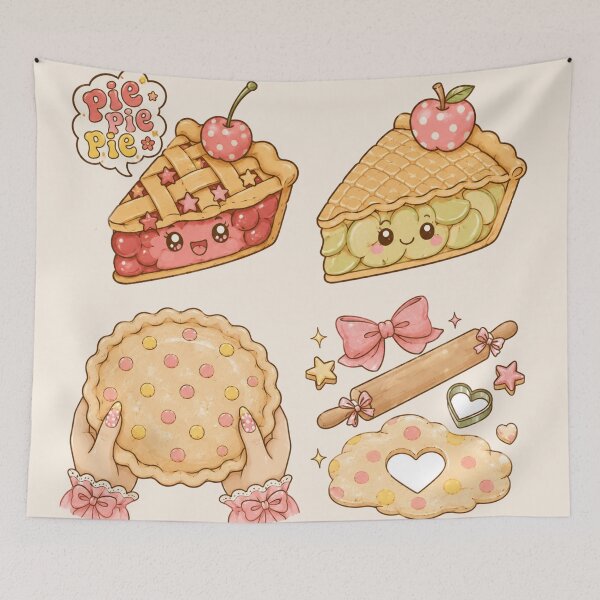 Item preview, Coquette Cherry Pie Apple Pie Baking Kawaii designed and sold by Yellowriversss.