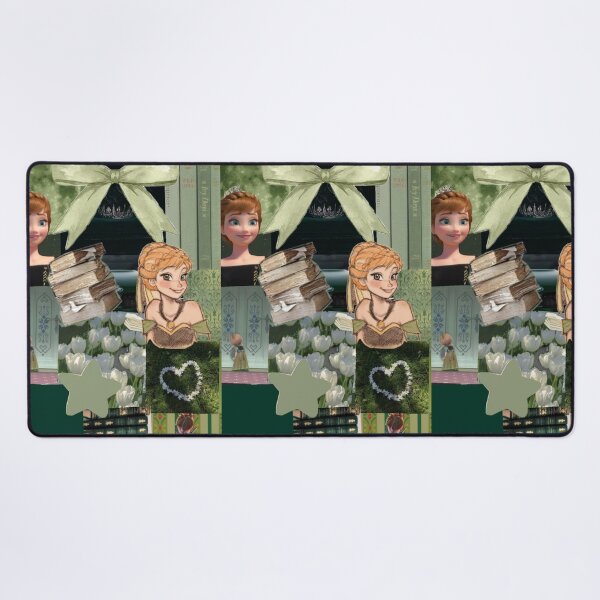 Item preview, Anna Frozen Green Princess Cottagecore Bookish Aesthetic Collage designed and sold by lilacWhim.