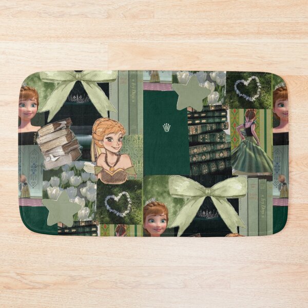 Item preview, Anna Frozen Green Princess Cottagecore Bookish Aesthetic Collage designed and sold by lilacWhim.