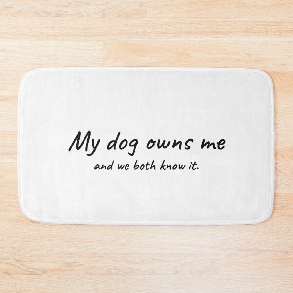 Item preview, My Dog Owns Me Funny Tee designed and sold by low battery meme design.