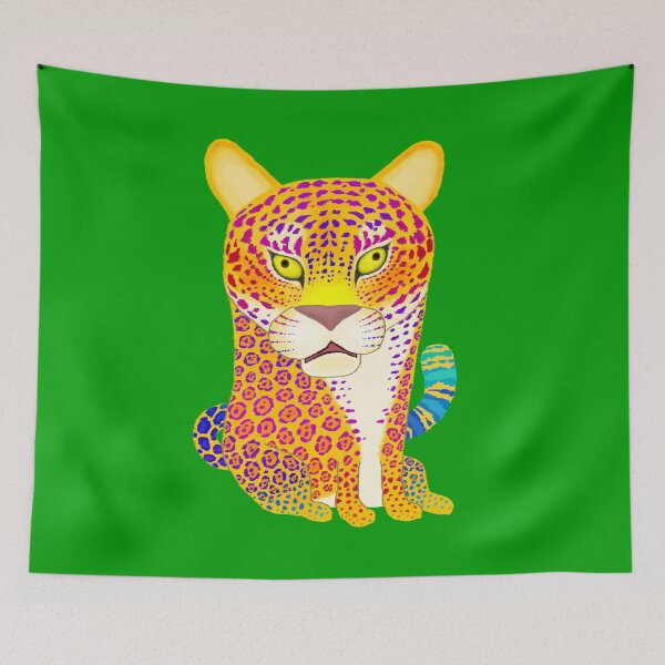 Item preview, Glaring Jaguar Illustration designed and sold by TamaAnimalArt.