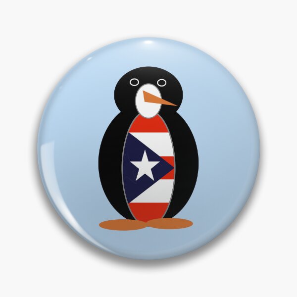 Item preview, Puerto Rican Flag Ms. Penguin Pride Design designed and sold by AuntieShoe.