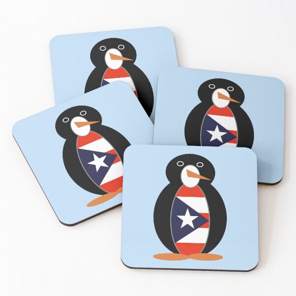 Item preview, Puerto Rican Flag Ms. Penguin Pride Design designed and sold by AuntieShoe.