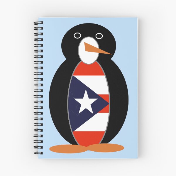 Item preview, Puerto Rican Flag Ms. Penguin Pride Design designed and sold by AuntieShoe.