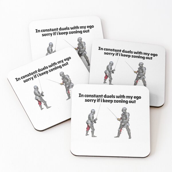 Item preview, In Constant Duels With My Ego - Relatable Medieval Knight Meme designed and sold by eazemything.