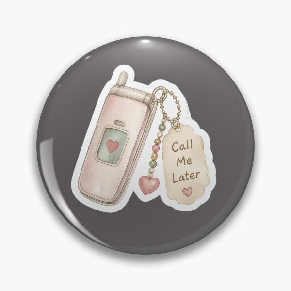 Item preview, Call Me Later – Y2K Flip Phone Keychain Sticker designed and sold by ManggaeJM.