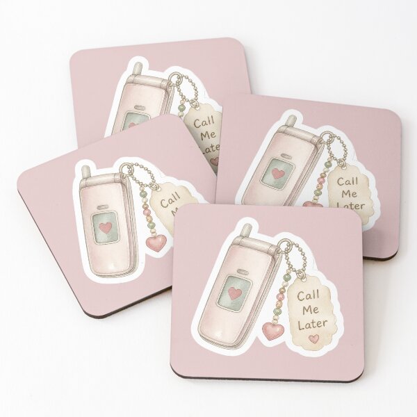 Item preview, Call Me Later – Y2K Flip Phone Keychain Sticker designed and sold by ManggaeJM.