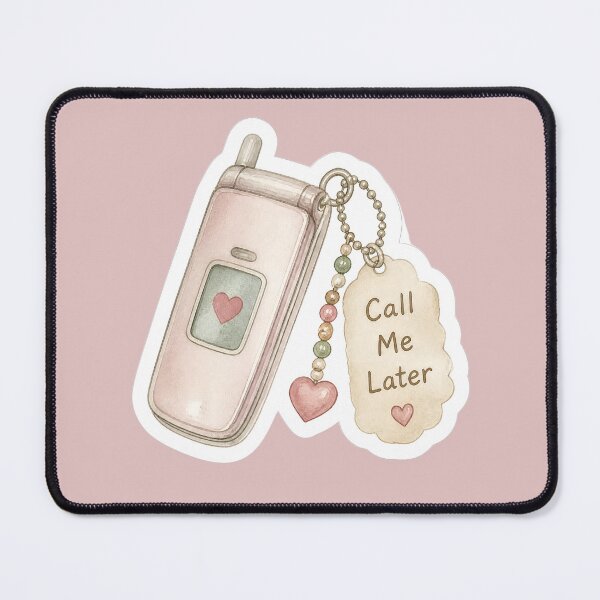 Item preview, Call Me Later – Y2K Flip Phone Keychain Sticker designed and sold by ManggaeJM.