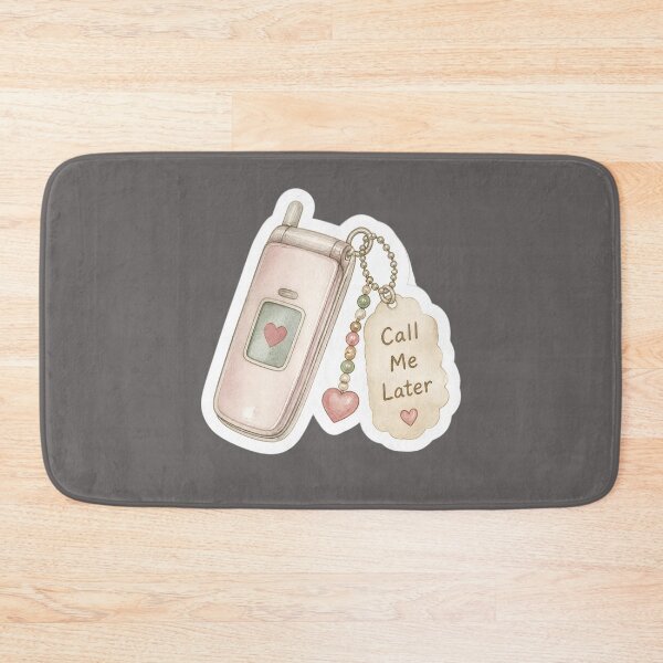 Item preview, Call Me Later – Y2K Flip Phone Keychain Sticker designed and sold by ManggaeJM.