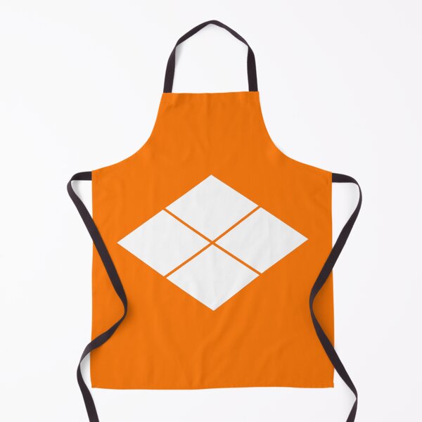 Item preview, Takeda Shingen Crest - Takeda Bishi Samurai Mon White Orange / Japanese Crest designed and sold by 戦国まーけっと SENGOKU MARKET.