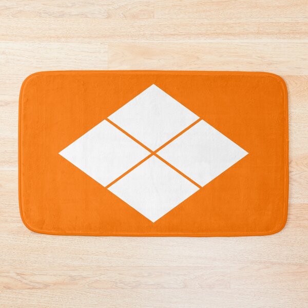 Item preview, Takeda Shingen Crest - Takeda Bishi Samurai Mon White Orange / Japanese Crest  designed and sold by 戦国まーけっと SENGOKU MARKET.