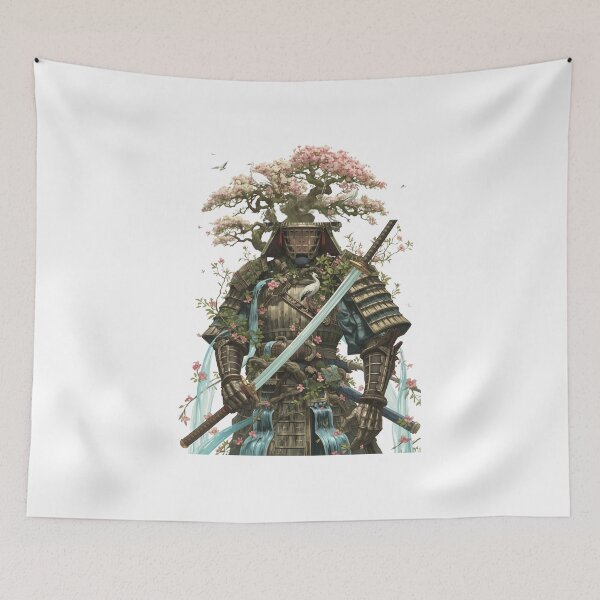 Item preview, ArtJapaneseWarriorSurroundedbyAncientForest&Cranes designed and sold by Artrendzs.