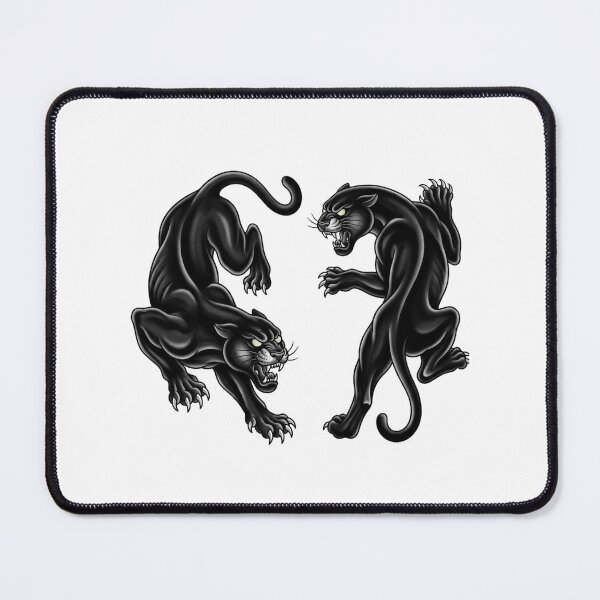 Item preview, Traditional Black Panther Tattoo Flash Crawling Panthers Neo Traditional Art designed and sold by raedattia.