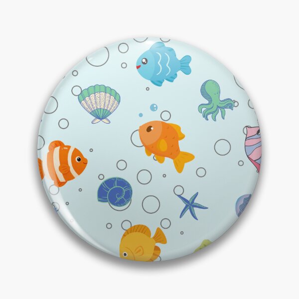 Item preview, Cute Underwater Sea Life & Colorful Fish Pattern designed and sold by SeJaa.