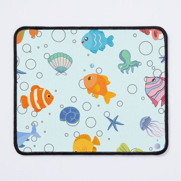 Item preview, Cute Underwater Sea Life & Colorful Fish Pattern designed and sold by SeJaa.