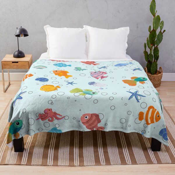 Item preview, Cute Underwater Sea Life & Colorful Fish Pattern designed and sold by SeJaa.