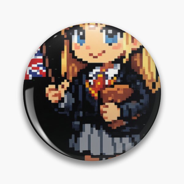 Item preview, Pixel Amelia Ai Schoolgirl Meme Retro British Inte designed and sold by Douglas Alex.