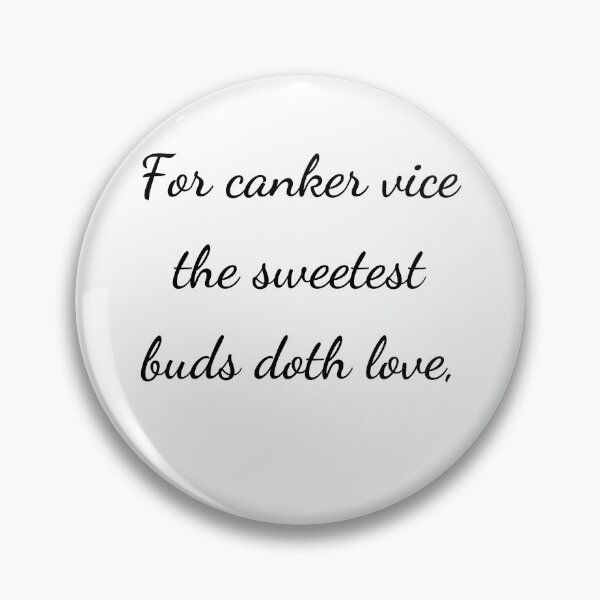 Item preview, “For canker vice the sweetest buds doth love,” - handwriting black designed and sold by ariksworld.