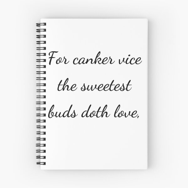 Item preview, “For canker vice the sweetest buds doth love,” - handwriting black designed and sold by ariksworld.