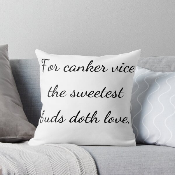 Item preview, “For canker vice the sweetest buds doth love,” - handwriting black designed and sold by ariksworld.