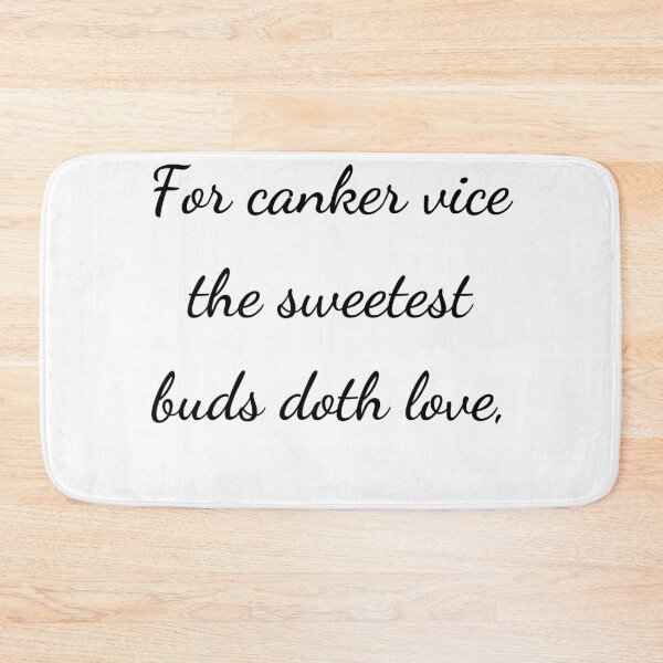 Item preview, “For canker vice the sweetest buds doth love,” - handwriting black designed and sold by ariksworld.