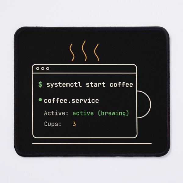 Item preview, systemctl start coffee — Funny Linux Sysadmin Terminal Mug designed and sold by abdoali102.