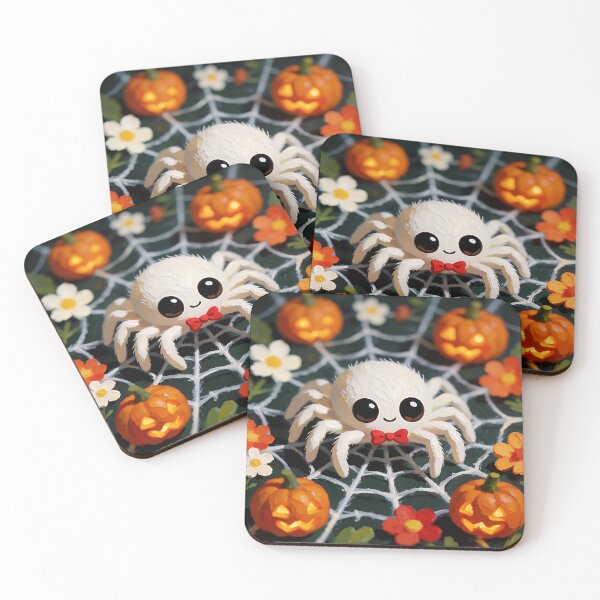 Item preview, Cute Halloween Spider with Pumpkins and Jack O Lanterns designed and sold by cr6zym1nd.