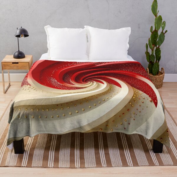 Item preview, Swirling Red and White Pattern designed and sold by Vicky Brago-Mitchell®.