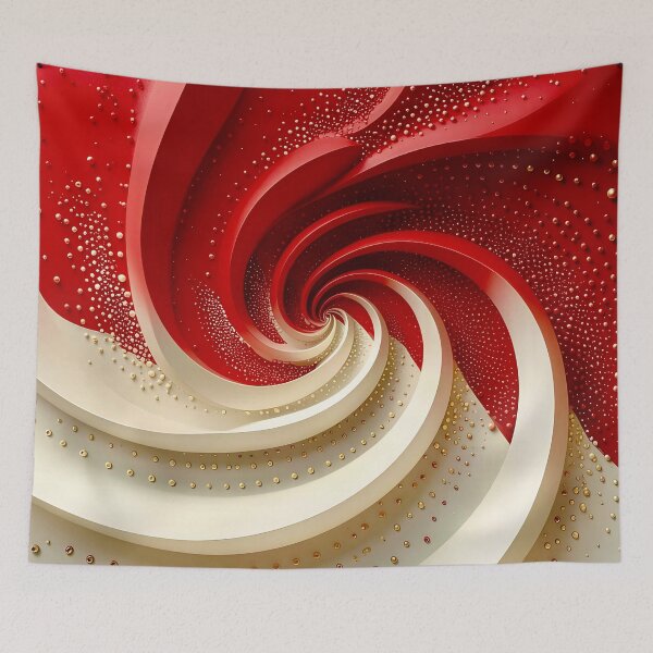 Item preview, Swirling Red and White Pattern designed and sold by Vicky Brago-Mitchell®.