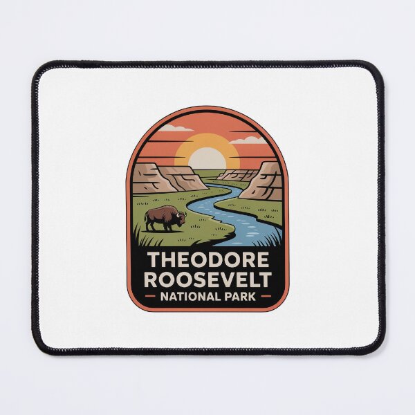 Item preview, Theodore Roosevelt National Park Vintage Travel Badge designed and sold by Teelogic.