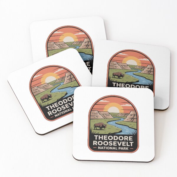 Item preview, Theodore Roosevelt National Park Vintage Travel Badge designed and sold by Teelogic.